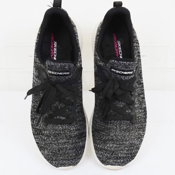 Skechers Memory Foam Black 58763R Womens Sneakers Size 10 - Picture 3 of 6